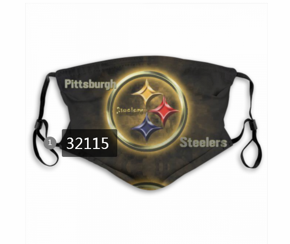 NFL 2020 Pittsburgh Steelers #55 Dust mask with filter->nfl dust mask->Sports Accessory